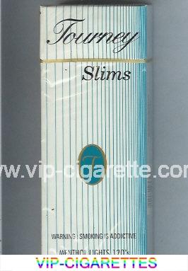 Tourney Slims Menthol Lights 120s Cigarettes hard box