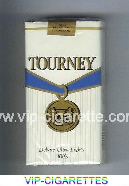 Tourney Deluxe Ultra Lights 100s Cigarettes soft box