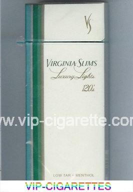 Virginia Slims Luxury Lights Menthol 120s cigarettes hard box