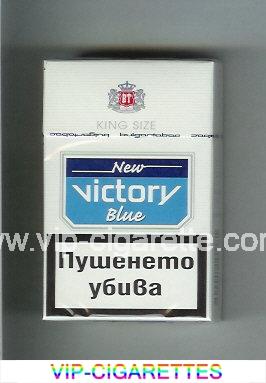 Victory New Blue King Size cigarettes hard box