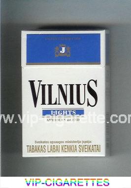Vilnius Lights American Blend cigarettes hard box