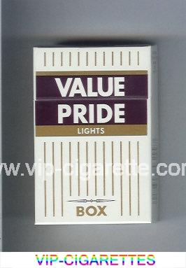 Value Pride Lights Box cigarettes hard box
