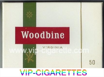 Woodbine Virginia 50 Cigarettes wide flat hard box