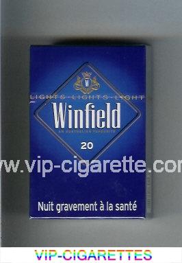 Winfield An Australian Favourite Cigarettes blue hard box