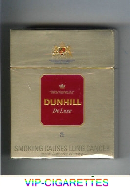 In Stock Dunhill De Luxe 25 cigarettes hard box Online