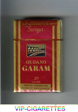 In Stock Gudang Garam Surya 20 Filter red cigarettes hard box Online